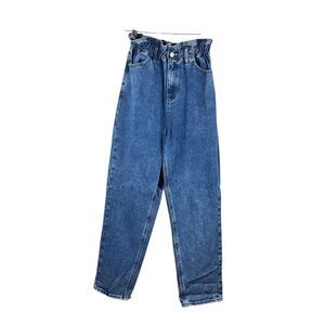 PacSun Jeans Womens Small Blue Mom Jean Paperbag Waist High Rise Tapered Leg